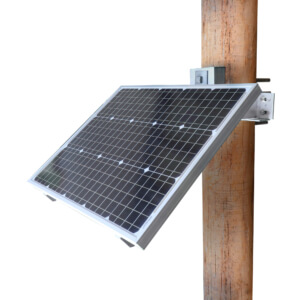 Power Supplies - OFF-GRID 60 Watt 24V Solar Power System - Bracket Front