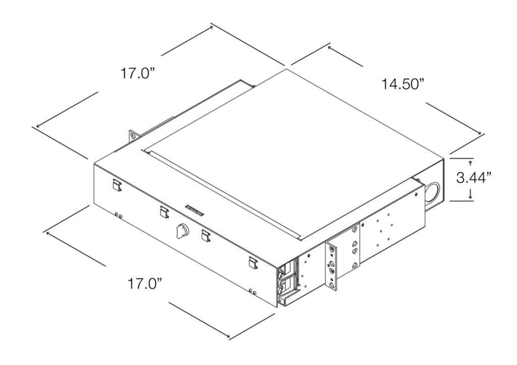 Optimum 2RU Fiber Patch Panel