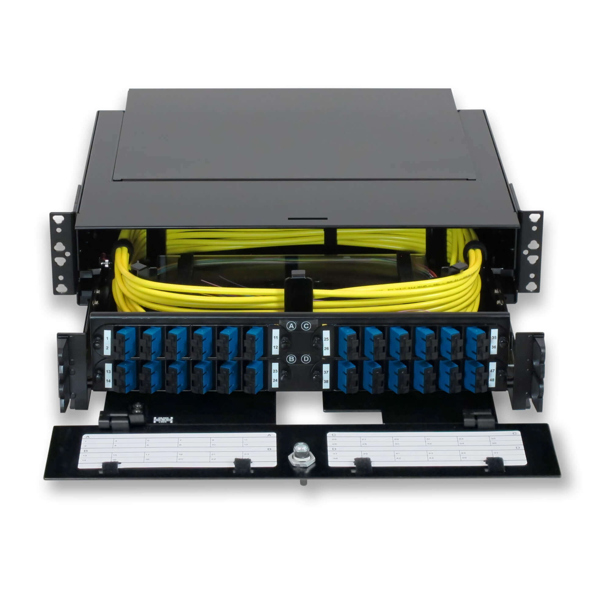 Optimum 2RU Fiber Patch Panel