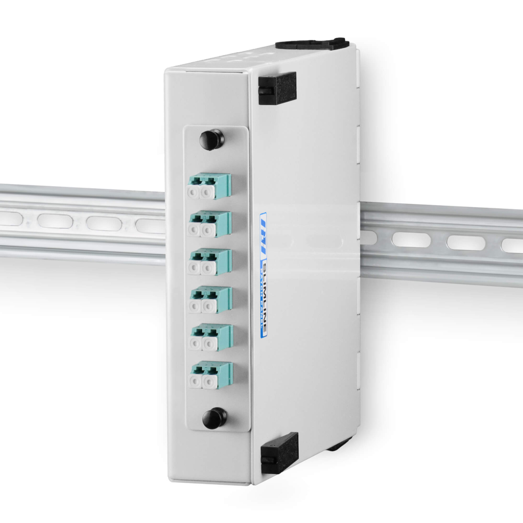 Slimline Fiber Patch Panel - 12 Fiber LC Duplex Adapter