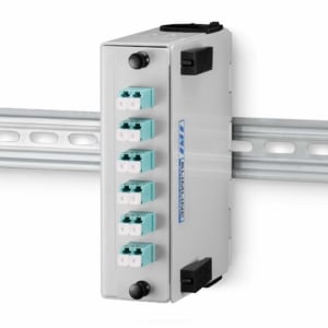 Slimline Nano Fiber Patch Panel - 6 Port LC Duplex Adapter