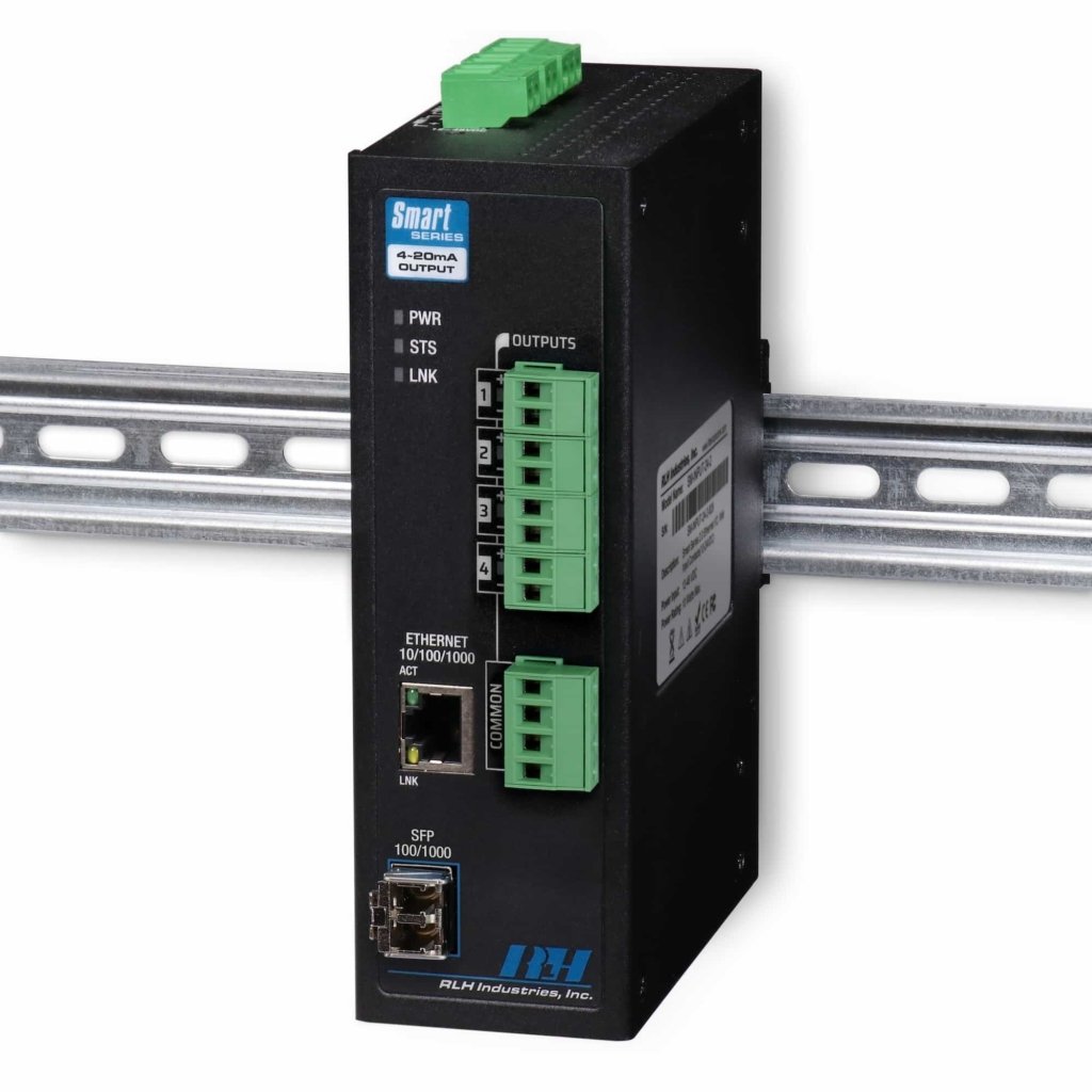 Ethernet I/O - Smart 4 Analog (4~20mA) Output - DIN Mount
