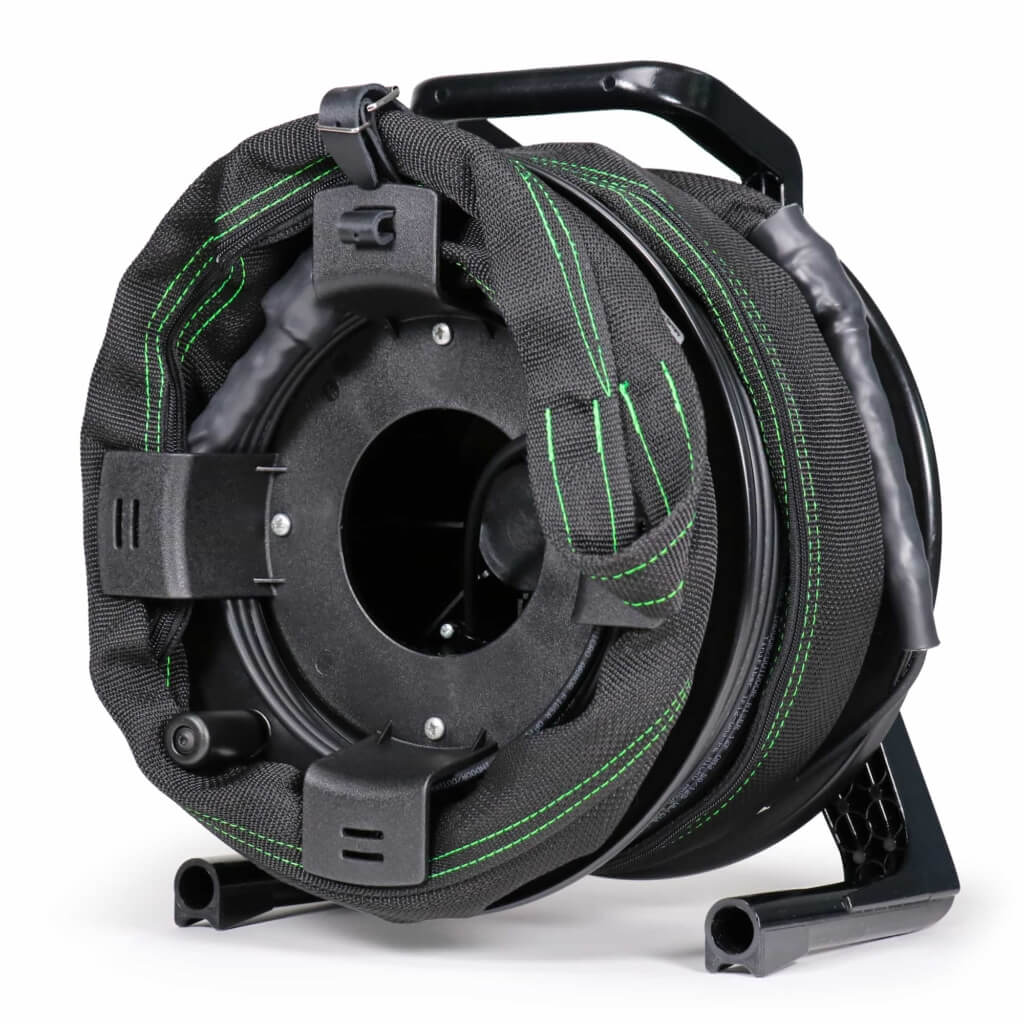 Reel with Stowed Cable